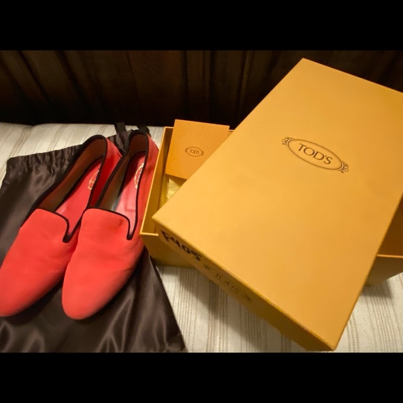 Pink Suede Tod’s Loafer/Slipper Size 40 (8.5 US) - Picture 1 of 4